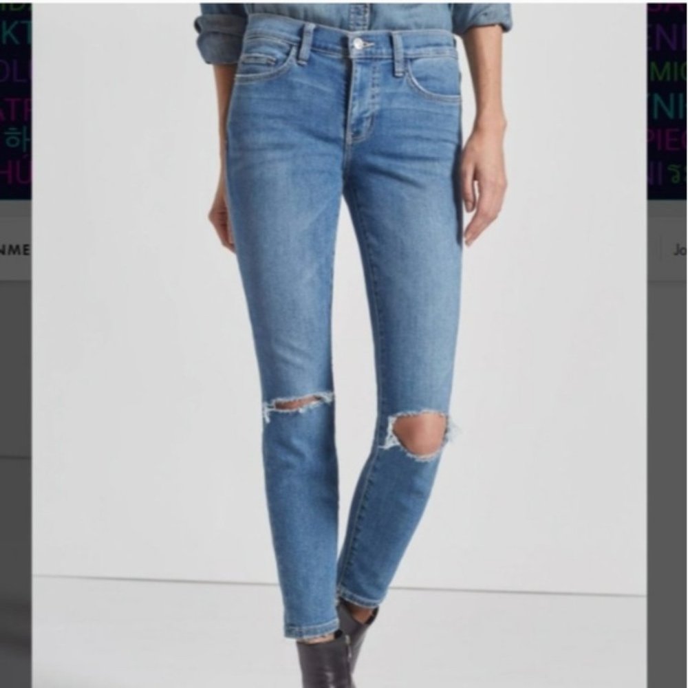 NWT Current Elliott The Stiletto 2 Year Destroy Stretch